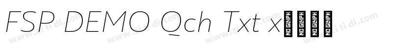 FSP DEMO Qch Txt x字体转换 FSP DEMO Qch Txt x字体转换